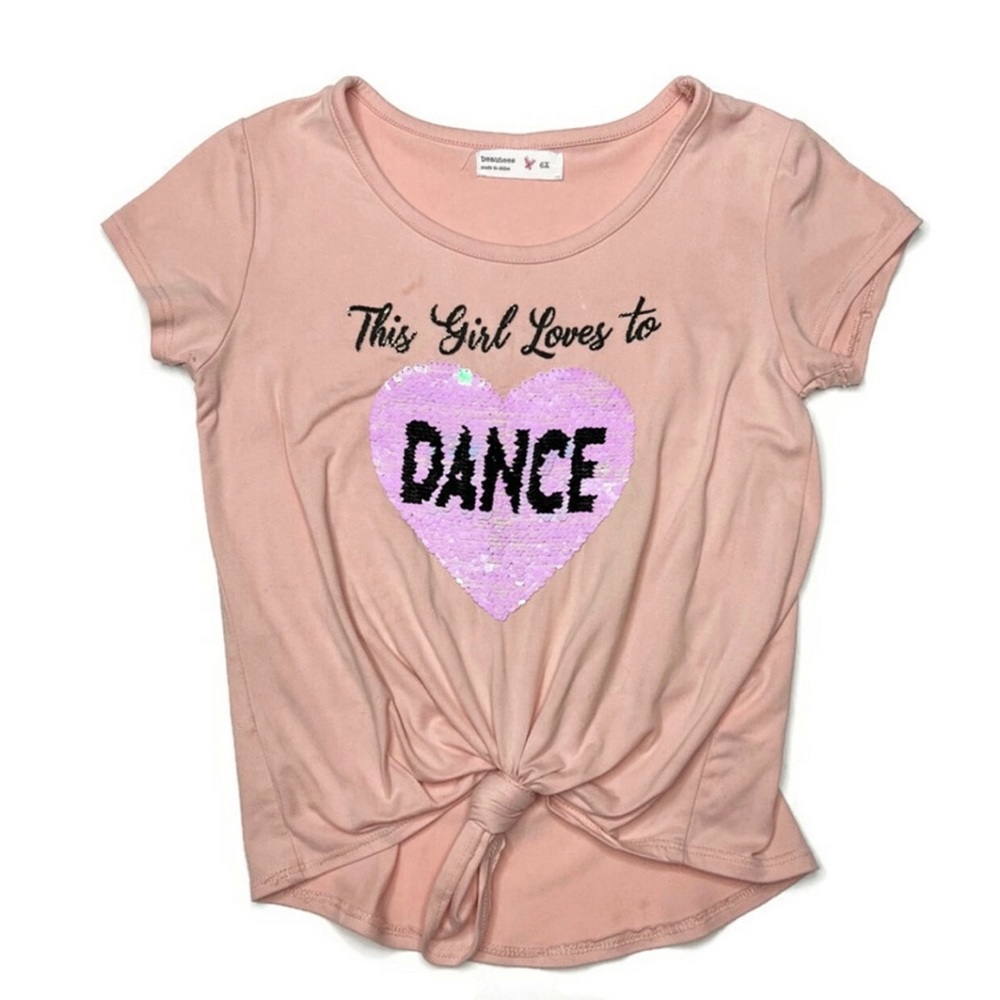 Beautees Dance / Sing Flip Sequin Tee
